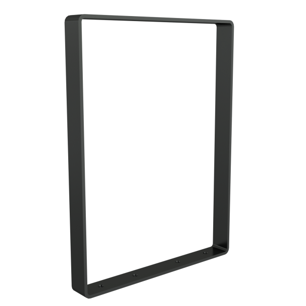 Leaning bracket made of flat steel | 70 x 70 mm | with chamfer to the inside | without cross bar | width: 600mm | hot-dip galvanized and coated DB 703